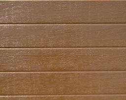 Brązowa brama garażowa z przetłoczeniami Wood grain